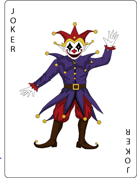 Joker playing card